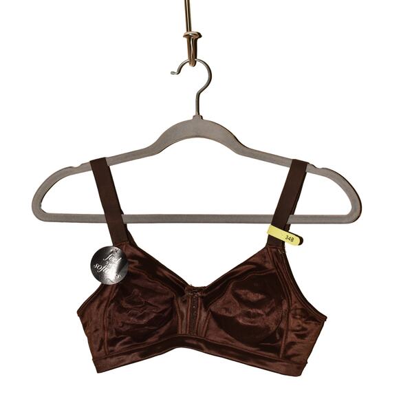 BALI NEW $44 Double Support Soft Touch Back Smoothing Wirefree Bra Brown 34B - Picture 1 of 3